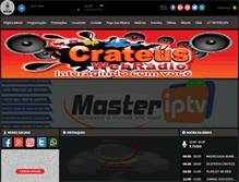 Tablet Screenshot of crateuswebradio.com.br